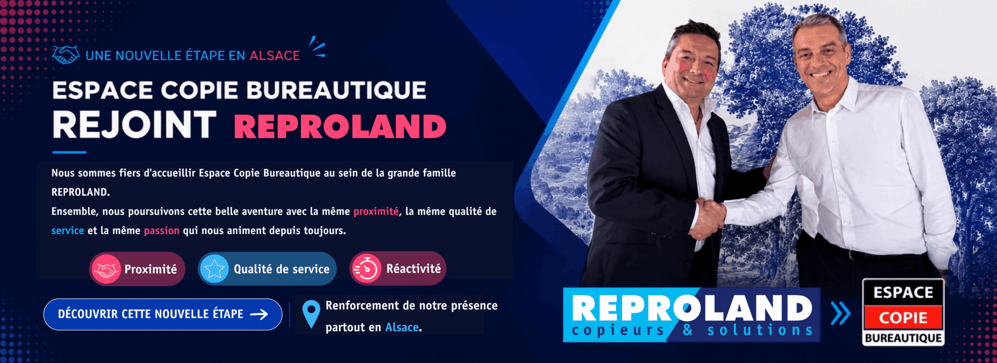 Espace Copie Bureautique rejoint Reproland