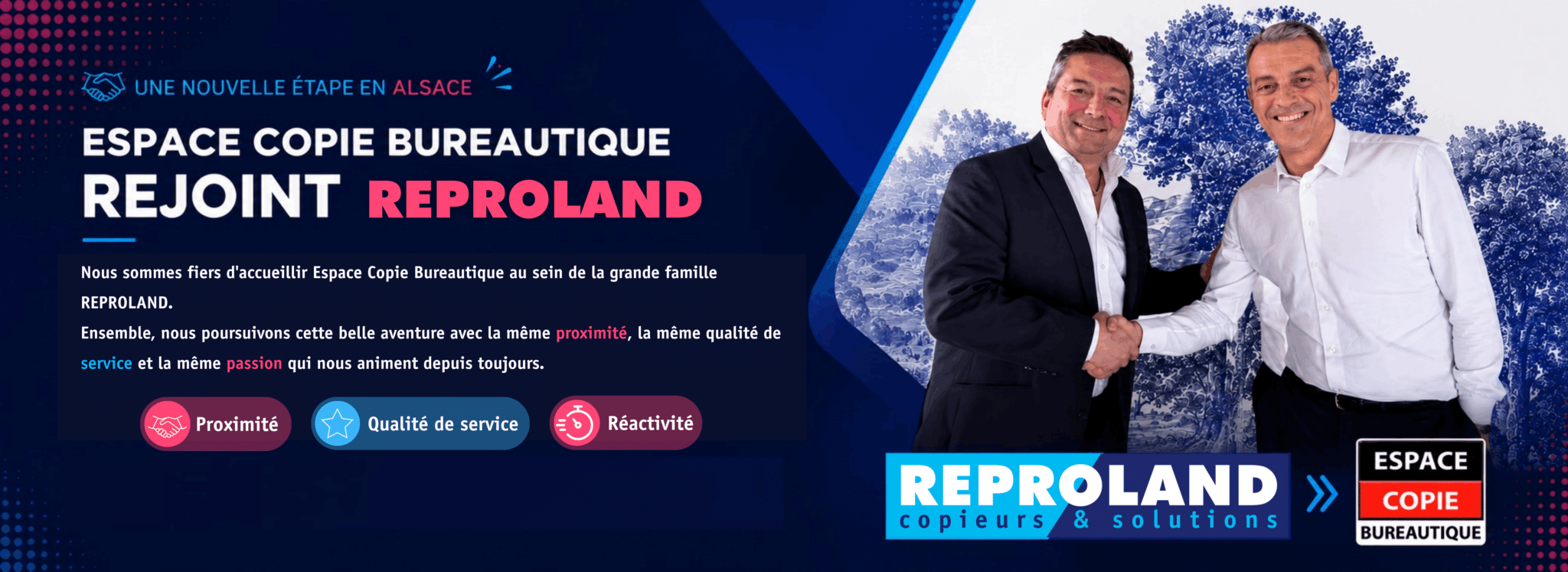 Espace Copie Bureautique rejoint Reproland